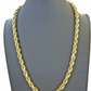 Real 10k Gold Rope Chain 3mm-10mm Necklace 18"-30" Inch Men Women