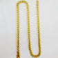 Real 10k Cuban Link Royal Monaco Chain necklace 9mm 26" inch Box Clasp 10kt Gold