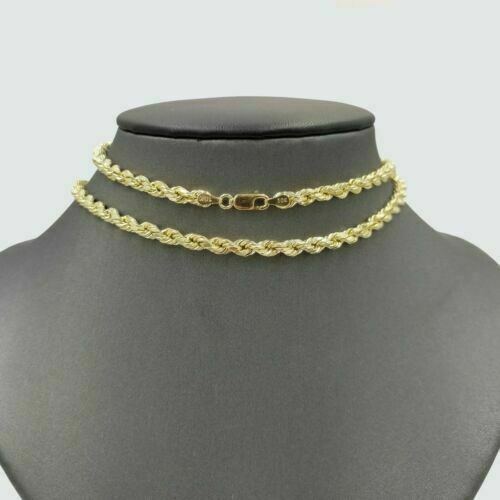 10k Gold Anchor Pendent Rope Chain 2.5mm 18" 20" 22" 24" 26" 10kt Necklace Charm