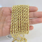 14k Yellow Gold 5mm Rope Chain Necklace 20"-28" Inch Real Gold 14kt All Sizes