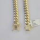 Real SOLID 14k Yellow Gold 9mm Miami Cuban Link Chain Necklace 20" 22" 24" 26"