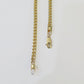 14K gold franco chain Necklace 3.5mm 22 Inch Diamond Cuts Two-tone Real 14KT men