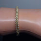 10k Yellow Gold Franco Bracelet 4mm 8" Inch Men Women Rope Cuban Link Real gold