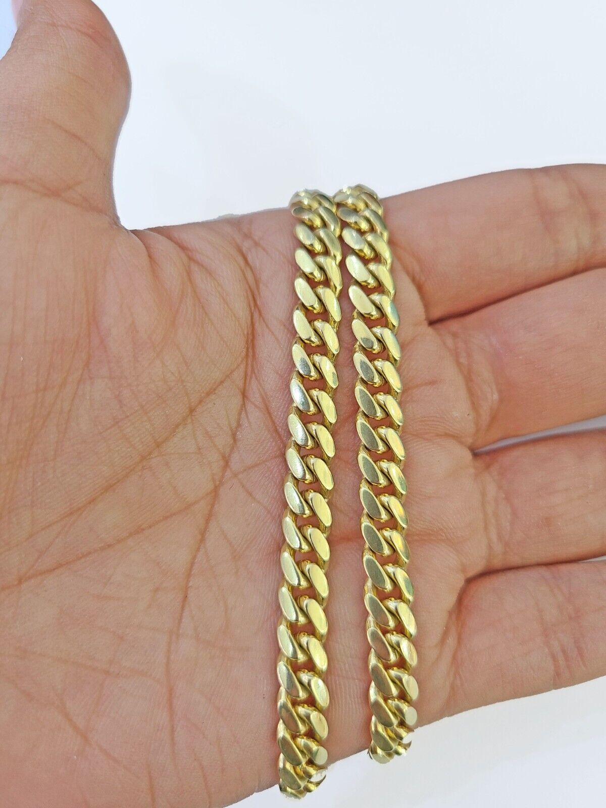 14k Gold Miami Cuban Link Chain Necklace 6mm 22" Box Lock REAL 14kt Yellow Gold