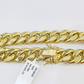 14K Real Yellow Gold Miami Cuban Bracelet 12 mm Link 9" inch 14K