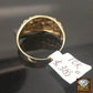 Real 10k Yellow Gold Nugget Ring Band Pinkey casual gift for Men