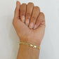 10k Yellow Gold Miami Cuban Bracelet 8inch 5mm lobster lock men women hand chain