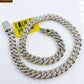 Miami Cuban Link Diamond 10k Bracelet Link Yellow Gold  Box Clasp seven .five "