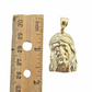 Real 10K Yellow Gold Jesus Head Pendent Charm