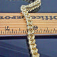 10k Yellow Gold Franco Bracelet 7mm 9" Inch lobster lock