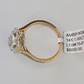 REAL 14k Rose Gold Diamond Ladies Ring Circular Shaped Women Engagement Wedding