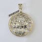 Real 10K Diamond Last Supper Pendent Charm Yellow Gold 2" Inch Genuine