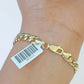 10k Gold Virgin Mary Miami Cuban Bracelet Size 8" Inches 7mm 10kt Mens Ladies