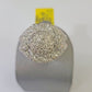 Real 10k Yellow Gold White Diamond Ring Size 10 Mens Ring