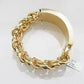 Real 10k Yellow Gold Chino ID Bracelet 22 mm 8.5 Inch For Men's 10kt Gold