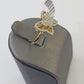 Real 10k Yellow Gold Diamond Ladies Ring Butterfly Women Engagement Wedding