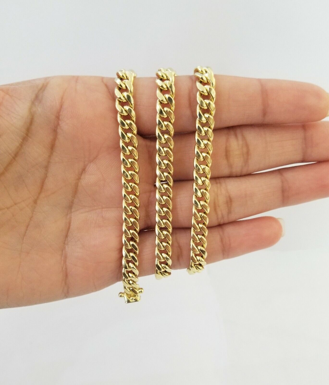 14k Gold Miami Cuban Link Chain Necklace 6mm 20" box Lock REAL 14kt Yellow Gold