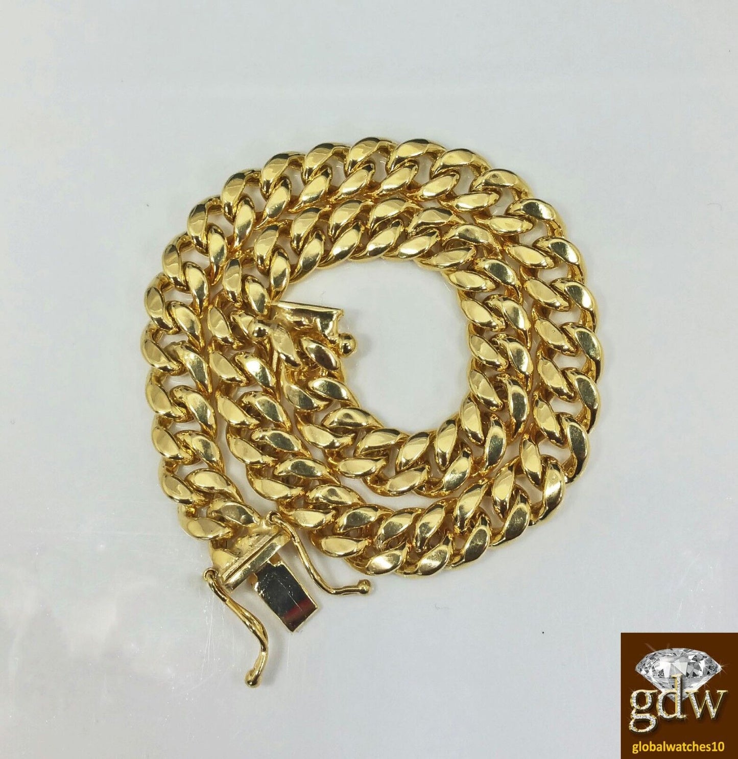 Real 10k Yellow Gold Miami Cuban Bracelet 6mm 7.5" Box Lock Strong Unisex