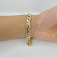 10k Yellow Gold Miami Cuban Link Bracelet 8.5 Inch Anchor Mariner 12mm Gold