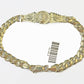 10k Gold Virgin Mary Miami Cuban Bracelet Size 8" Inches 7mm 10kt Mens Ladies