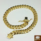 REAL Mens 10k Gold Cuban Bracelet 7mm 7.5 Inch Box clasp