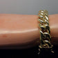 Real 10k Yellow Gold Men 11mm Miami Cuban Bracelet Box Lock 9"