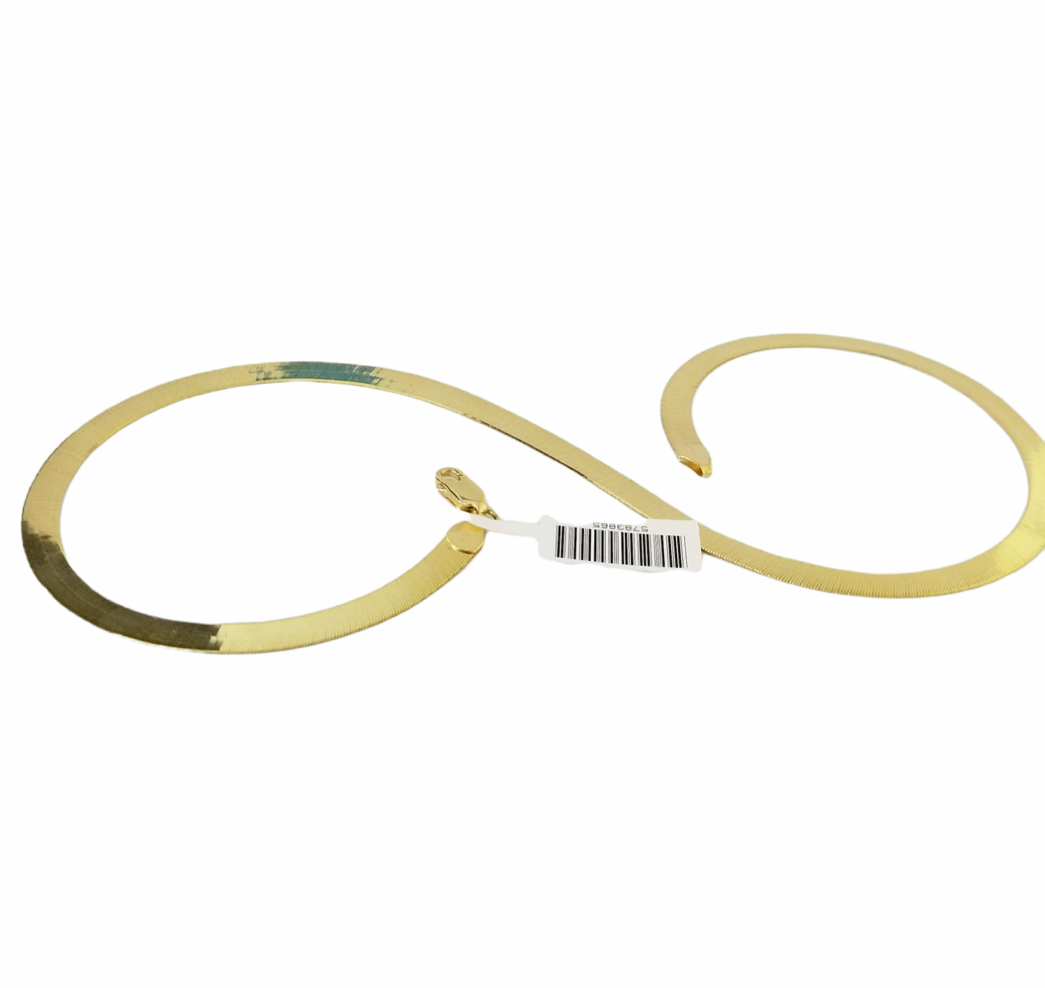 Real 10k Gold 20 Inch 7mm Herringbone Necklace Chain Men Women