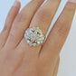 Real 10k Yellow Gold Diamond Ladies Ring Women Engagement Wedding