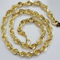 10k 14mm Solid Yellow Gold Rope Chain Necklace 28" Inch Mens Thick & Heavy Shiny
