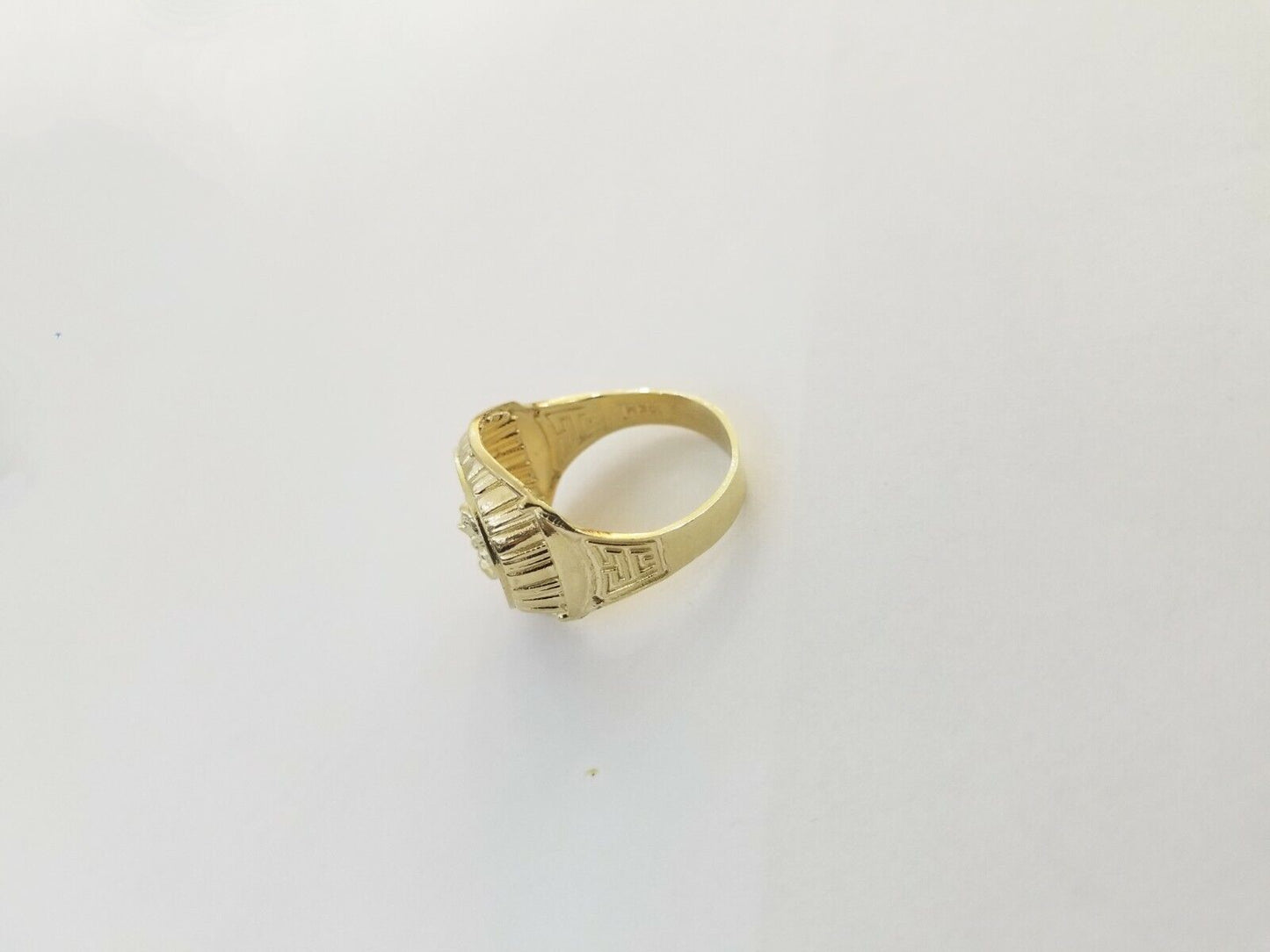 Real 10k gold circular sizable ring ,10kt yellow size 11 Casual Circle Band Men