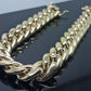 Real 10k Yellow Gold Men 11mm Miami Cuban Bracelet Box Lock 9"
