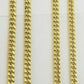 Real 10kt yellow Gold Necklace 7mm 24" Miami Cuban Link chain Box Lock 28-29g