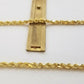 Real 14K SOLID Yellow Gold Rope Chain 5mm 24 Inches necklace Lobster Lock 14kt