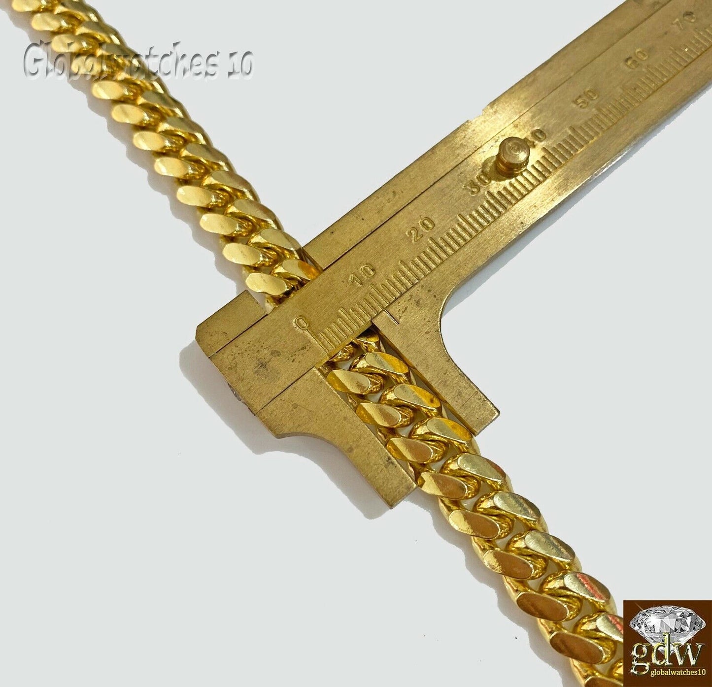 Solid 10k Yellow Gold Miami Cuban Bracelet Box Lock strong Heavy Link 9mm Real