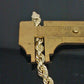 7mm Rope Chain 20"-30" Real 10kt Yellow Gold Necklace Men's Diamond Cut Lobster