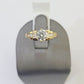 Real 10k Yellow Gold Round Stone Ring Wedding Engagement Size 7 WomensRing