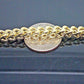 10k Yellow Gold Franco Bracelet 7mm 9" Inch lobster lock