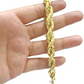 10kt Solid Yellow Gold Rope Bracelet Real 10k 9mm 9 inches Lobster Lock Unisex