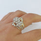 Real 10k Yellow Gold Diamond Ladies Ring Women Engagement Wedding