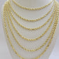 Real  14k Yellow Gold Rope Chain 3mm 18 Inches Ladies Necklace