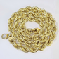 10k Real Gold Rope Chain Thick 12mm Men Chain 24 Inches Genuine