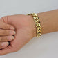 10k solid Yellow Gold Miami Cuban Bracelet 12.5 mm Link 8 inch Men's REAL 10kt