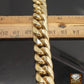 Men Women REAL 10k Gold Cuban link chain Necklace 8 mm 20" Inch Box Clasp