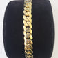 14K Solid Yellow Gold Miami Cuban Bracelet Box Clasp 7.5" Inch 12mm Link