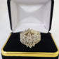 Real 10k Yellow Gold Diamond Ladies Ring Women Engagement Wedding
