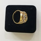 Real 10K Yellow Gold Ring Head Pinky Casual Mens Ring All Sizes