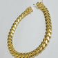 Men's Miami Cuban Bracelet Solid 14k Italian Yellow Gold Bracelet 8" 7mm wide