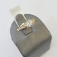 Real 10k Yellow Gold Round Stone Ring Wedding Engagement Size 7 WomensRing