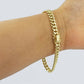 10K Real Yellow Gold Miami Cuban Bracelet 5.5 to 6mm Link 7 inch  Box Lock