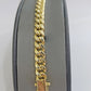 Real 14K Yellow Gold Bracelet Miami Cuban  8" Inch 7mm 14kt Gold Pura Oro